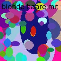 blonde haare mit roten strahnen